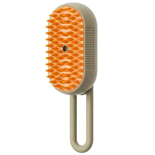 3-in-1 Electric Pet Steam Brush – Grooming, Massage & Hair Removal